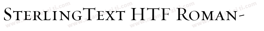 SterlingText HTF Roman字体转换